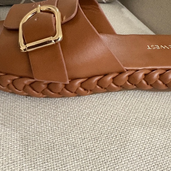 Nine West Cognac Slide Sandals - Picture 3 of 6